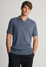 Load image into Gallery viewer, Overton Notch Neck Cotton Blend Knitted Polo Shirt

