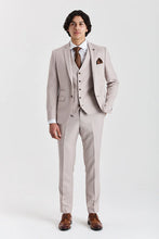 Load image into Gallery viewer, MAYFAIR STONE TEXTURED THREE PIECE SUIT
