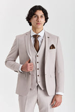 Load image into Gallery viewer, MAYFAIR STONE TEXTURED THREE PIECE SUIT

