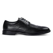 Load image into Gallery viewer, CAMBRIDGE - BLACK LEATHER BROGUE SHOE
