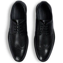 Load image into Gallery viewer, CAMBRIDGE - BLACK LEATHER BROGUE SHOE
