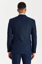Load image into Gallery viewer, PAUL ANDREW SCOTT NAVY TWEED CHECK THREE PIECE SUIT
