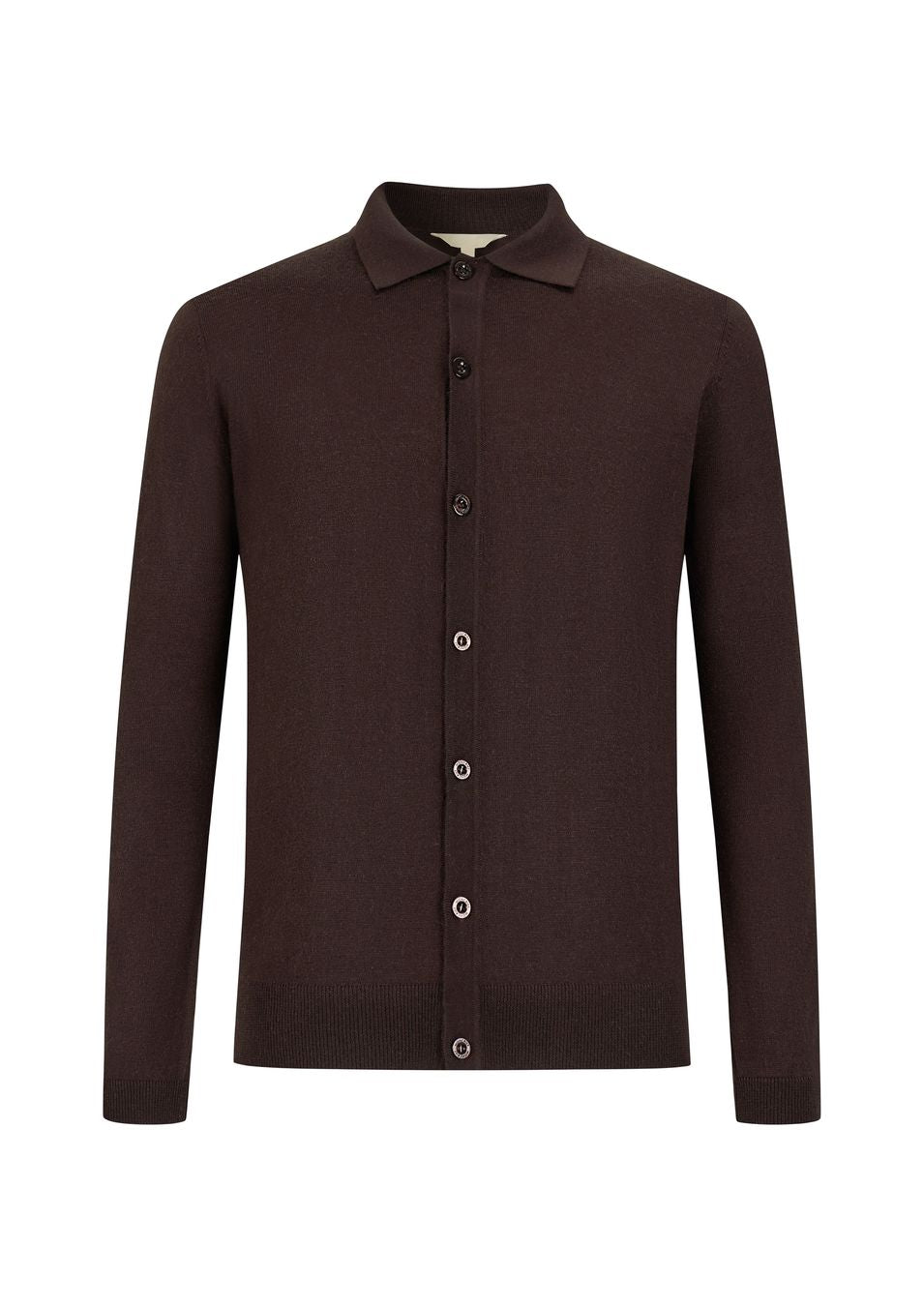 Moncrief Polo Cardi - Chocolate