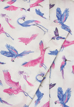 Load image into Gallery viewer, Regular Fit Pink Bird Print Short Sleeve Shirt
