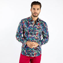 Load image into Gallery viewer, Claudio Lugli ART ATTACK PAINT SPLASH BLACK PRINT SHIRT (CP8042)
