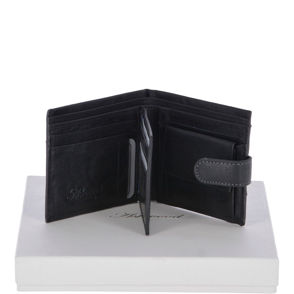 Crumble 8 Card, ID & Coins Bill Fold Tab Wallet Black/crum : 1411 C