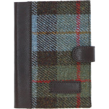 Load image into Gallery viewer, Ashwood Leather &amp; Harris Tweed® Cloth A6 Notebook Brown/Mcload: TW-18-01-BM
