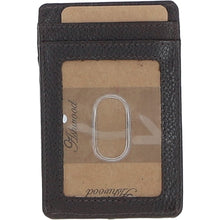 Load image into Gallery viewer, Ashwood Leather &amp; Harris Tweed® Cloth Card Holder Brown/Mcload: TW-15-01-BM

