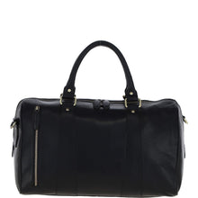 Load image into Gallery viewer, Ashwood Leather Medium Holdall in Black T-76
