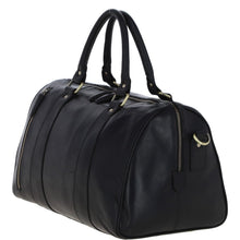 Load image into Gallery viewer, Ashwood Leather Medium Holdall in Black T-76

