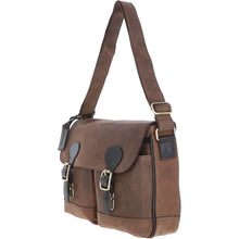 Load image into Gallery viewer, EDWARD Messenger Bag in Oily Brown Leather
