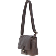 Load image into Gallery viewer, Aswood Leather Crossbody Bag Brown: Dom
