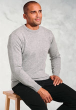 Load image into Gallery viewer, Clark Silver Grey Lambswool Crew Neck Jumper (4650C)
