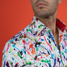Load image into Gallery viewer, Claudio Lugli White Colour Splash Shirt (CP6948)
