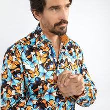 Load image into Gallery viewer, Claudio Lugli Butterfly Print Shirt
