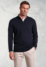 Load image into Gallery viewer, Copenhagen Cotton Merino Zip Neck Jumper
