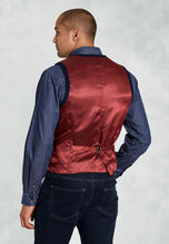 Load image into Gallery viewer, Dettori Navy Wool Blend Waistcoat
