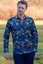 Load image into Gallery viewer, CLAUDIO LUGLI FLIGHT MAP SATIN COTTON PRINTED SHIRT
