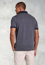Load image into Gallery viewer, Hiddleston Navy Geometric Print Polo Shirt (4613B)

