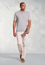 Load image into Gallery viewer, Lancaster Grey Knitted Pure Cotton Polo Shirt
