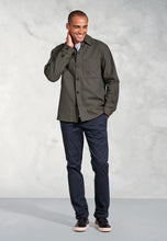 Load image into Gallery viewer, Ledger Khaki Cotton Linen Overshirt
