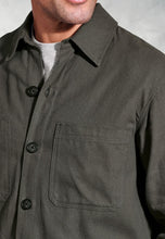 Load image into Gallery viewer, Ledger Khaki Cotton Linen Overshirt
