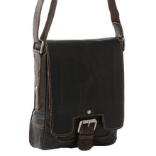 Load image into Gallery viewer, Mens Leather Flight Bag Brown (8341)
