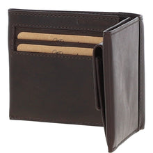Load image into Gallery viewer, Men&#39;s Waxy Leather RFID Wallet Brown: W-82
