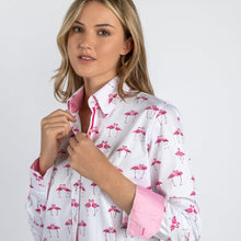 Load image into Gallery viewer, Claudio Lugli Kissing Flamingo Ladies Shirt (CLW2142)
