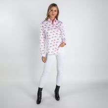 Load image into Gallery viewer, Claudio Lugli Kissing Flamingo Ladies Shirt (CLW2142)
