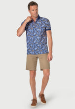 Load image into Gallery viewer, Okker Pure Cotton Palm Print Pique Polo Shirt
