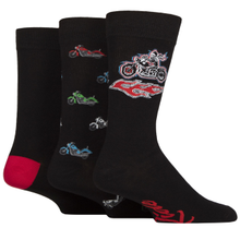 Load image into Gallery viewer, MENS 3PR Sockshop Lazy Panda Novelty Bamboo Socks
