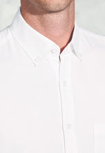 Load image into Gallery viewer, Regular Fit White Oxford Cotton Short Sleeve Shirt (4581B)
