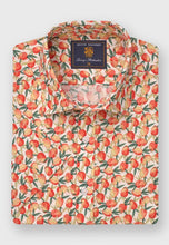 Load image into Gallery viewer, Regular Fit Mango Print Slub Cotton Shirt
