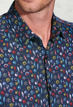 Load image into Gallery viewer, Regular Fit Ecru Bauble Print Cotton Shirt (4698B)

