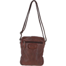 Load image into Gallery viewer, Small Vintage Wash Leather Travel Bag Brandy : GIN
