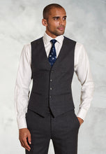 Load image into Gallery viewer, Tailored Fit Wells Charcoal Wool Blend Suit - Waistcoat Optional
