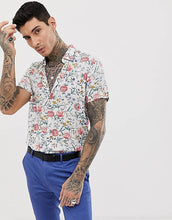 Load image into Gallery viewer, Devil&#39;s ADVOCATE Floral Print SS Shirt
