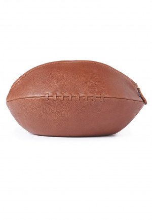 LEATHER RUGBY BALL Washbag