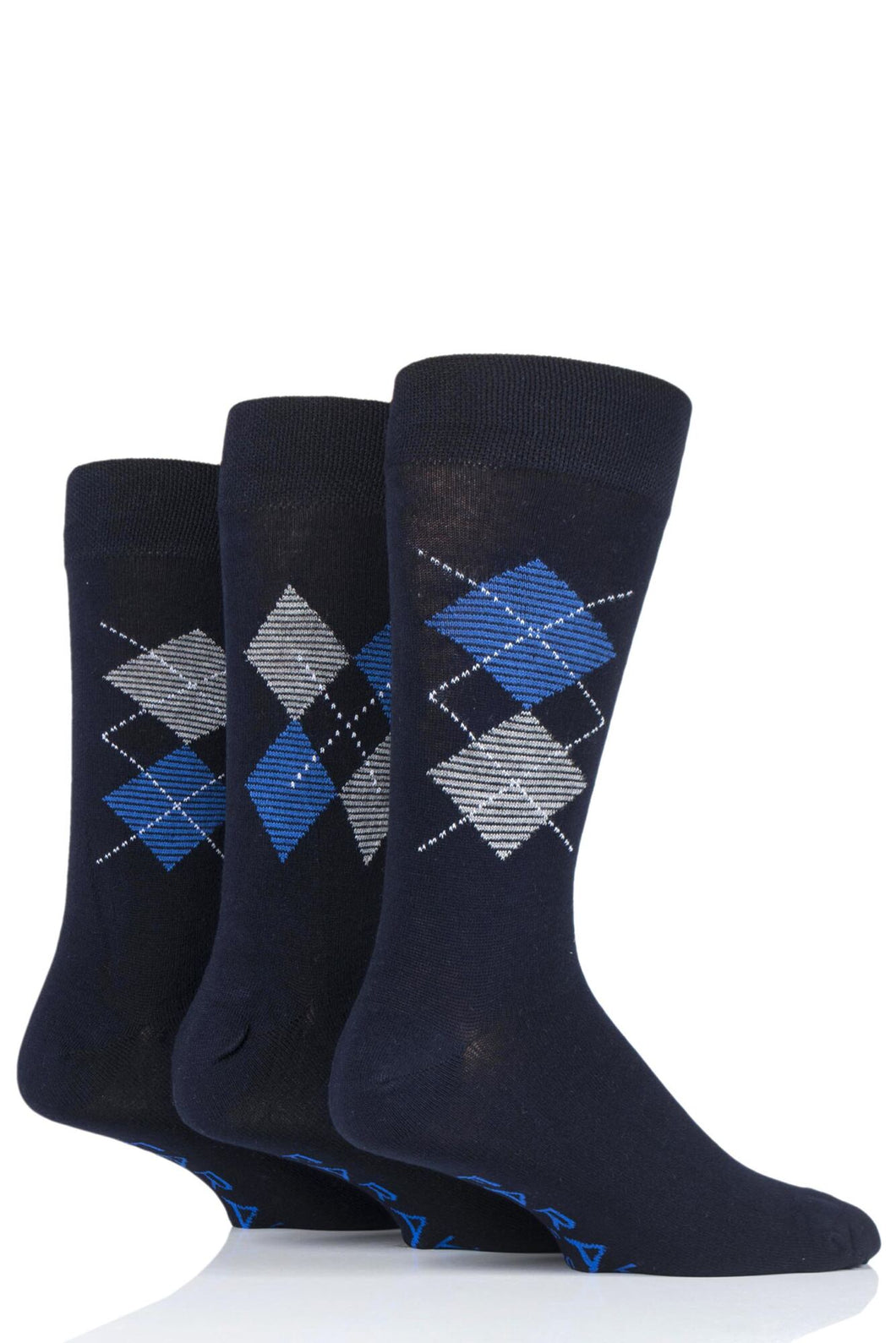 FARAH 3PR Luxury Argyle Socks