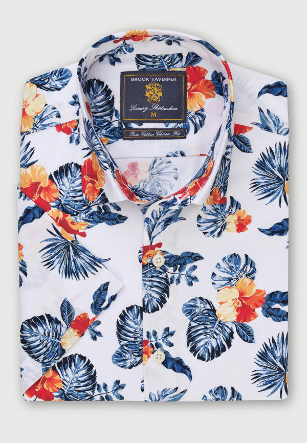 Tropical Print SS Shirt