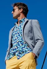 Load image into Gallery viewer, Gold Leaf Tropical Print SS Shirt
