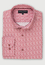 Load image into Gallery viewer, Washed Cotton Geometric Print Shirt
