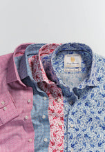 Load image into Gallery viewer, Rose with Floral Print Cotton Poplin Shirt (4253AT)
