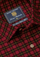 Load image into Gallery viewer, Red Tartan Check Cotton Poplin Shirt (4258B)
