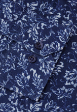 Load image into Gallery viewer, Navy Floral Print Velvet Touch Needle Cord Shirt (4263BT)
