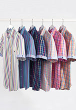 Load image into Gallery viewer, Stripe Short Sleeve &#39;Portofino&#39; Inspired Shirt (4300D)
