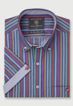 Load image into Gallery viewer, Stripe Short Sleeve &#39;Portofino&#39; Inspired Shirt (4300D)
