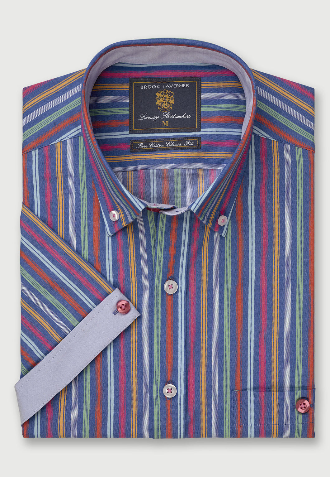 Stripe Short Sleeve 'Portofino' Inspired Shirt (4300D)