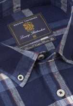 Load image into Gallery viewer, &#39;Relaxed&#39; Check Linen Cotton Shirt
